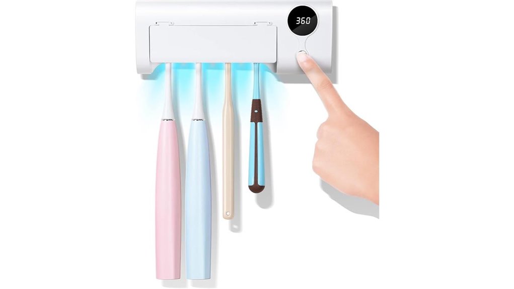 4 slot uv toothbrush cleaner