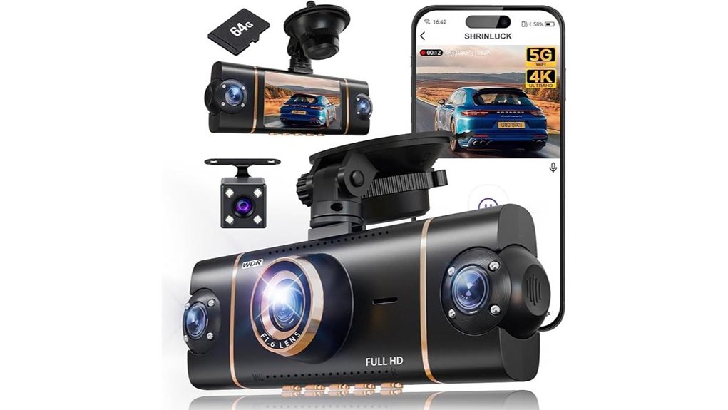 4k 1080p 360 dashcam
