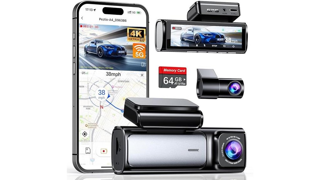 4k dash cam with gps