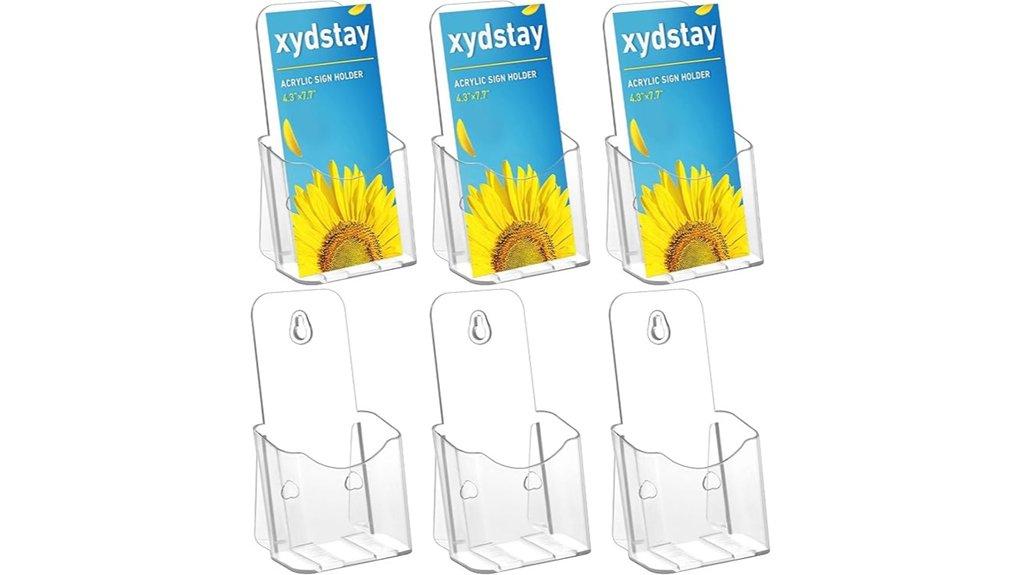 4x9 acrylic slant back holder