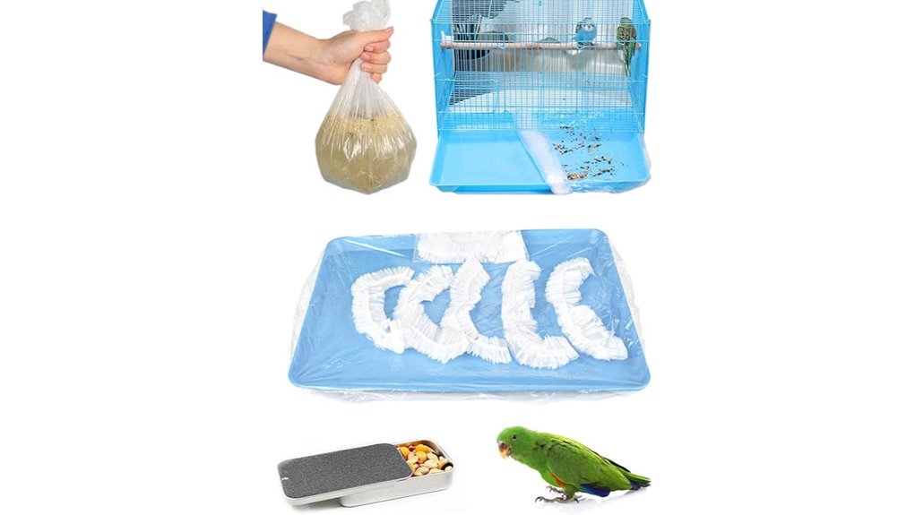 50 clear bird liners