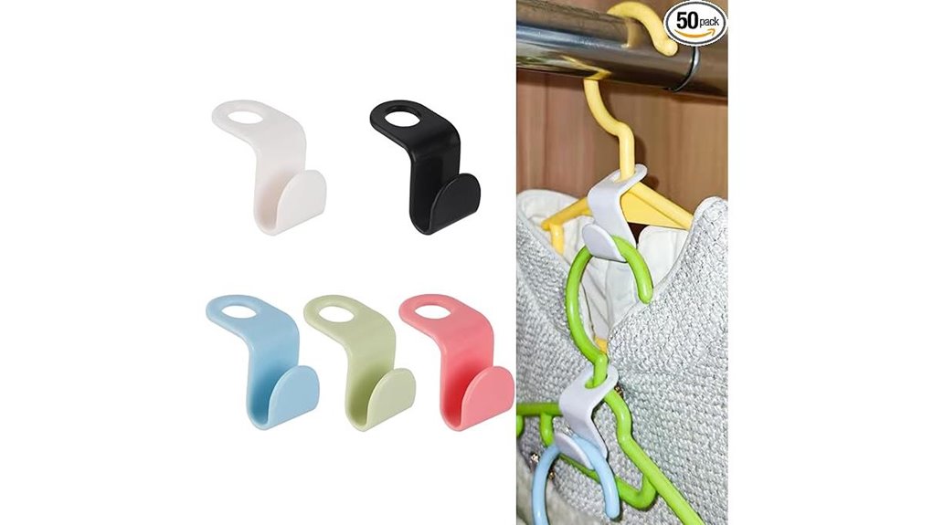 50 pack hanger connectors with storage box