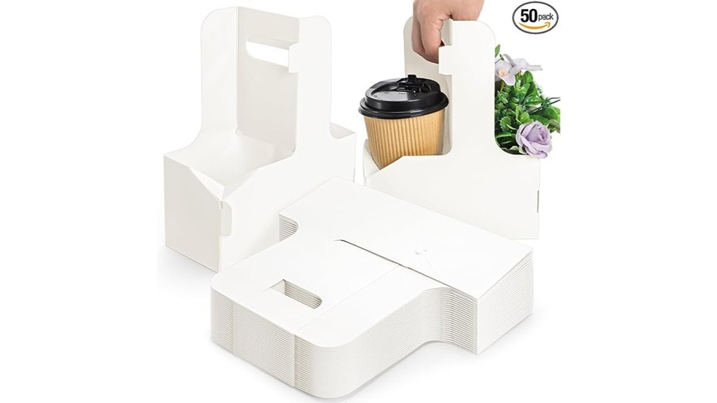 50 pack lawei 2 cup tray