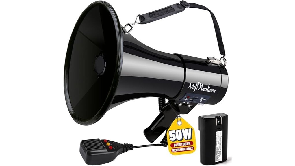 50w bluetooth rechargeable megaphone