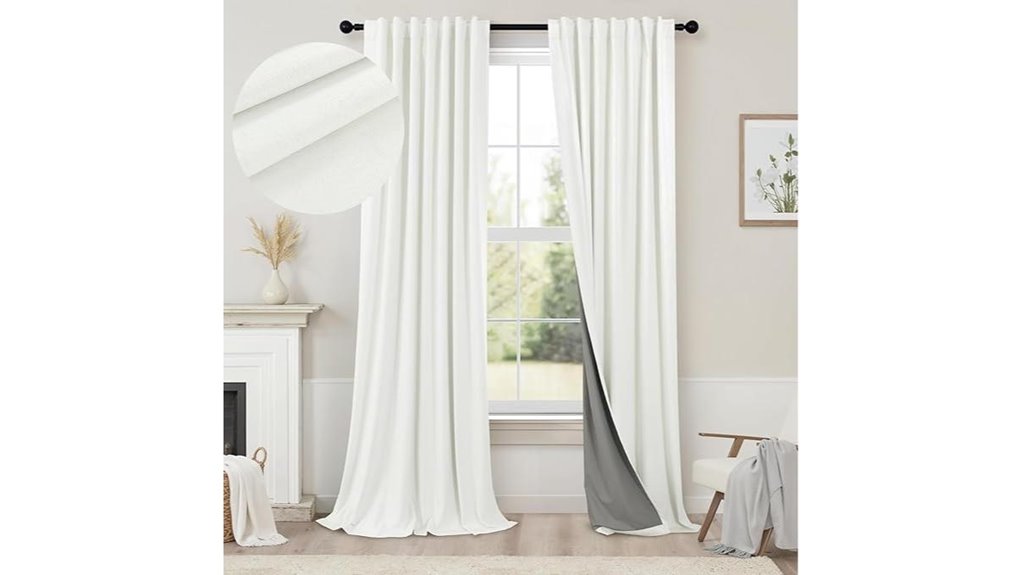 52x108 extra ivory blackout