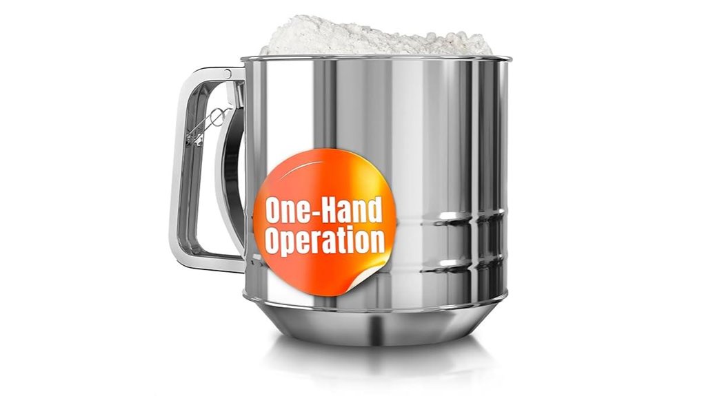 5 cup double mesh flour sifter