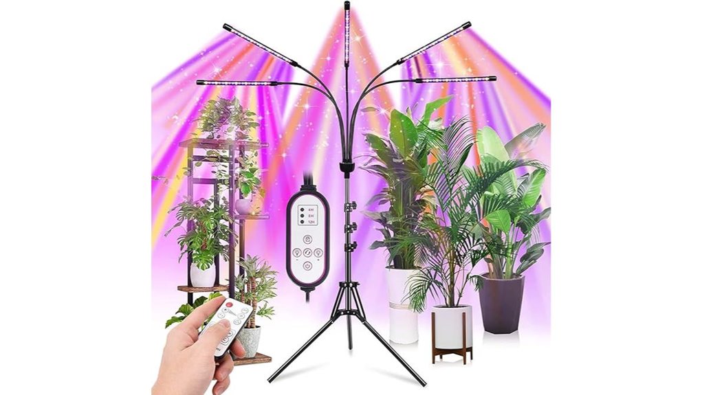 5 head adjustable full spectrum light
