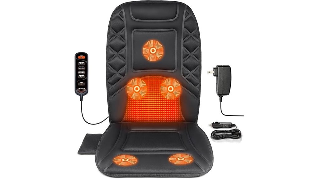 5 node heated seat cushion