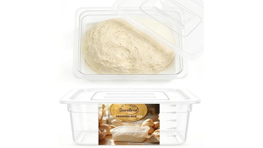 5 quart dough proofing container