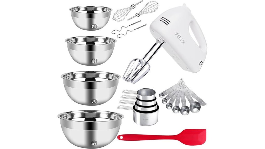 5 speed mixer 4 bowls