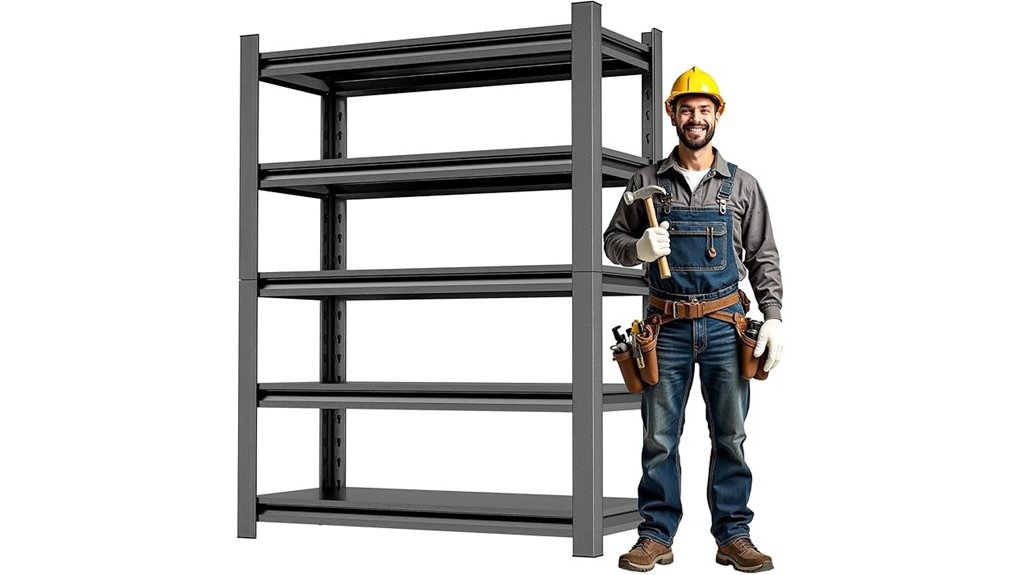 5 tier garage shelving 3000lbs