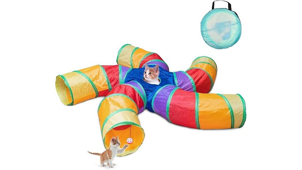 5 way cat tunnel ball