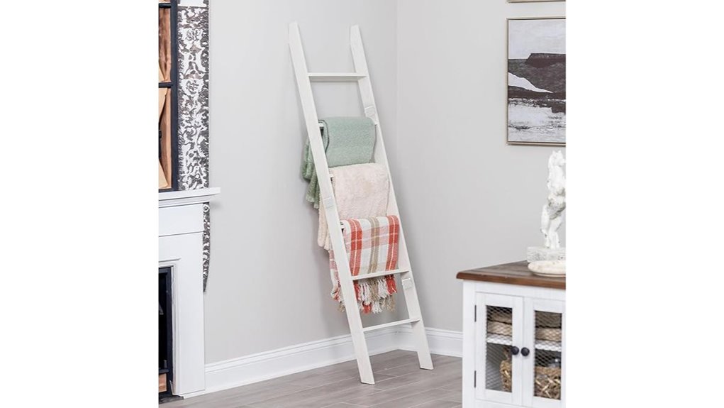 5ft white 6 tier ladder