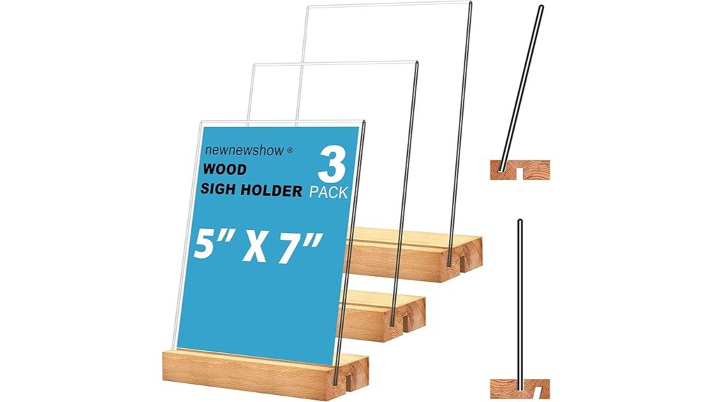5x7 acrylic sign holder