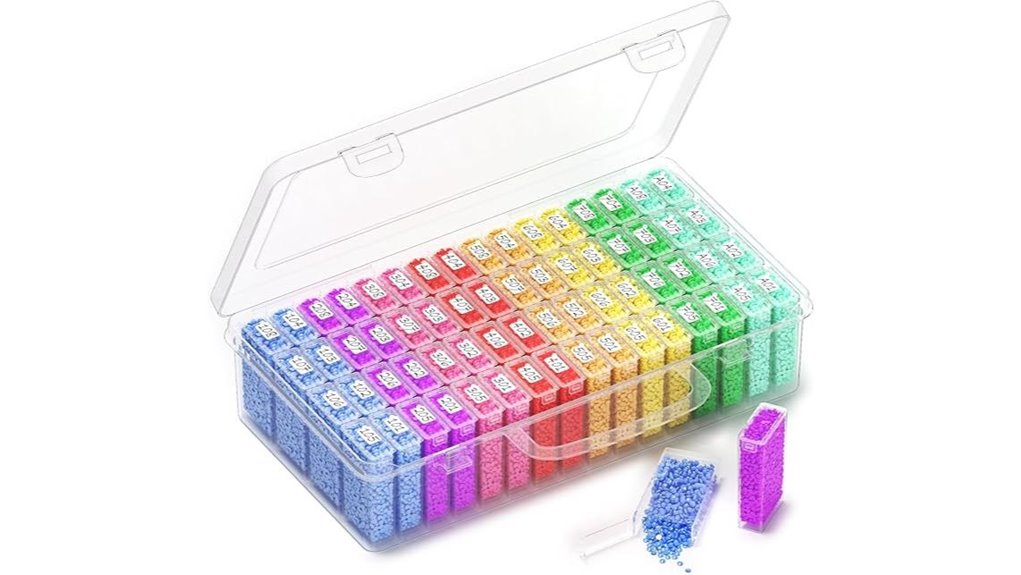 64 grid diamond storage containers