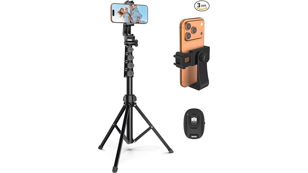 64 inch tripod with remote