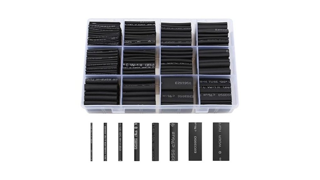 650pcs black shrink tubing