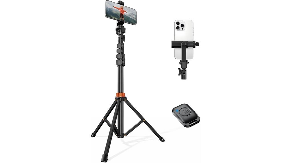 66 inch phone tripod with remote 4 words