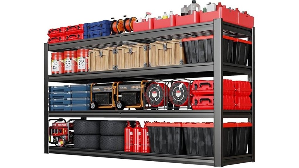 67 inch wide garage shelving