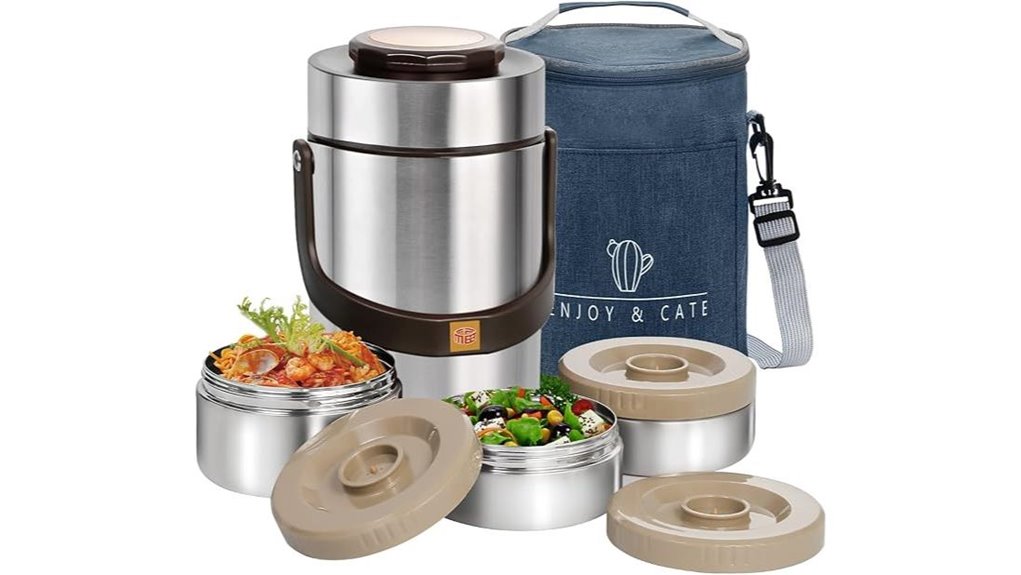 67 oz stainless steel vacuum food thermo jar set
