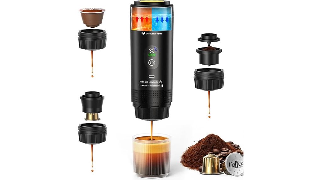 6 in 1 portable espresso machine
