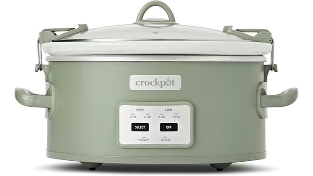 6 quart crock pot locking lid