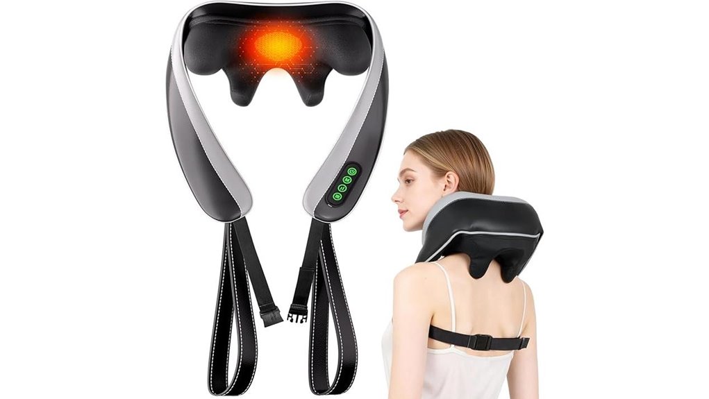 6d heated neck shoulder massager