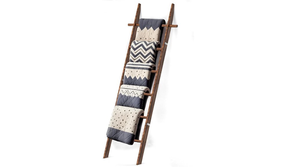 6ft farmhouse wooden ladder