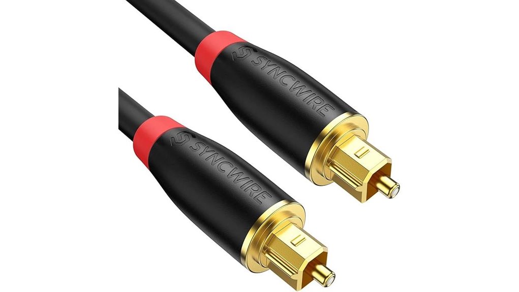 6ft optical toslink spdif cable