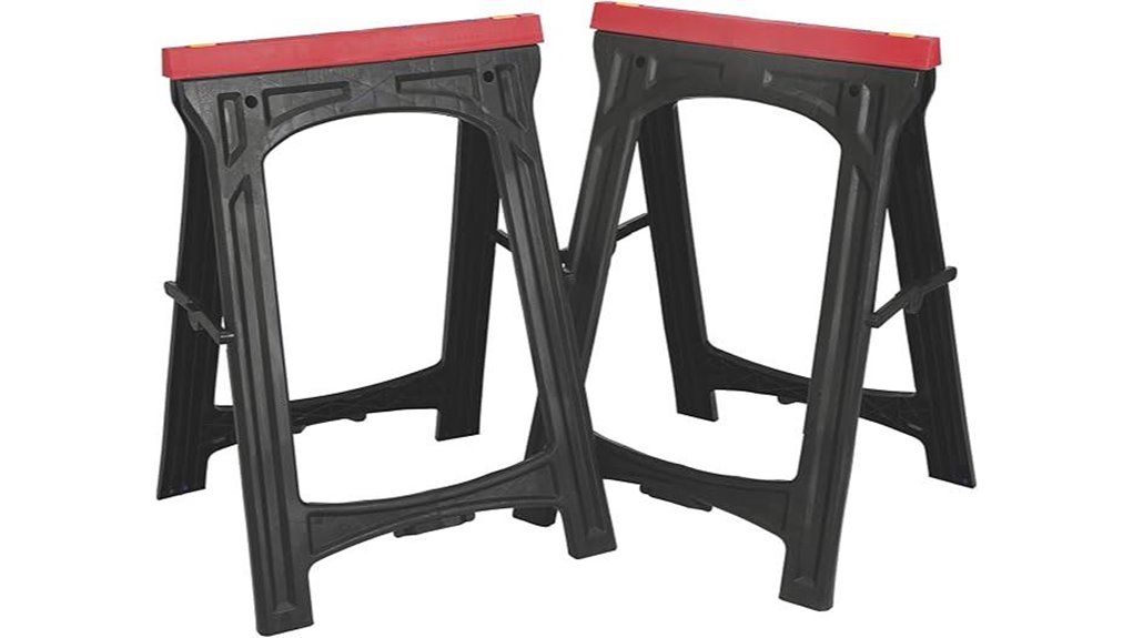 700lb plastic foldable sawhorses