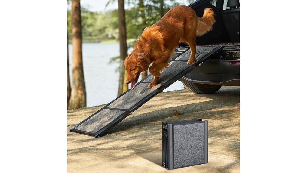71 19 7 folding dog ramp