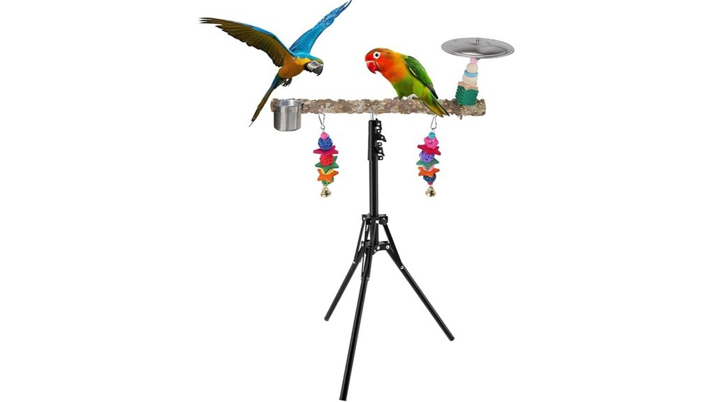 72 inch adjustable parrot cups