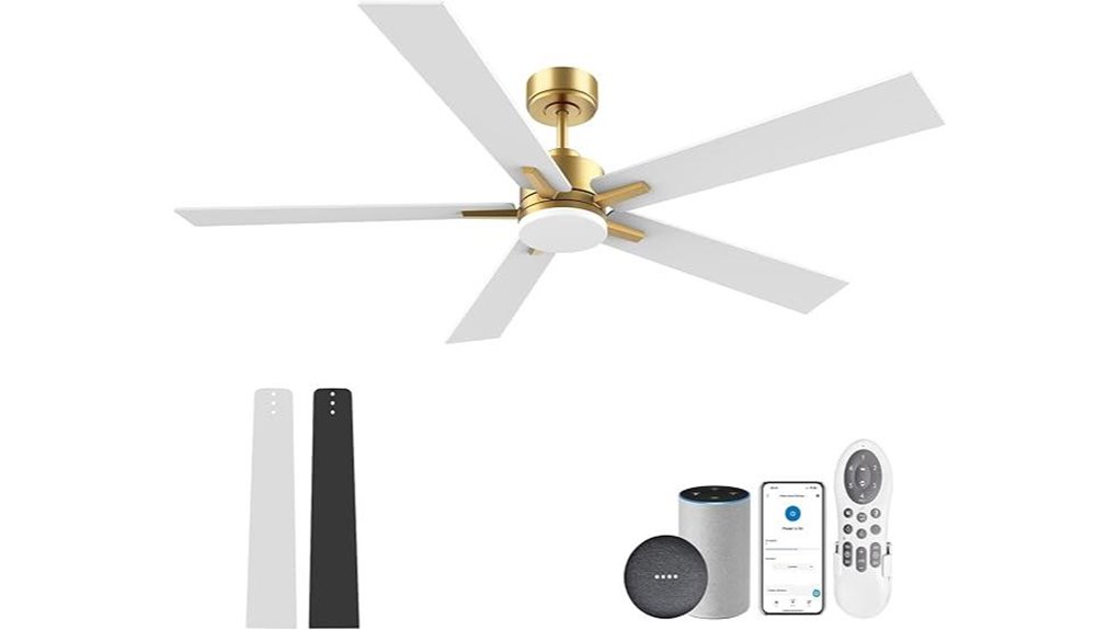 72 inch smart ceiling fan with lights