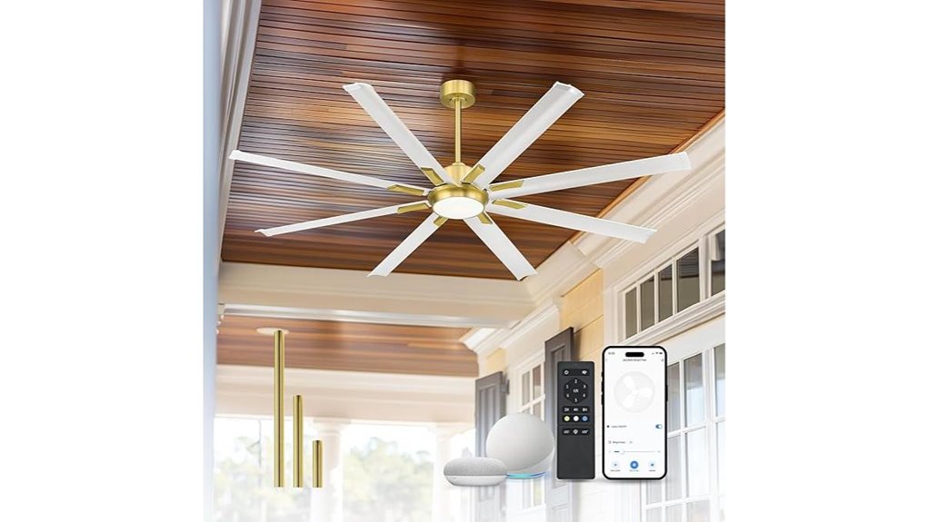 72 inch voice controlled ceiling fan
