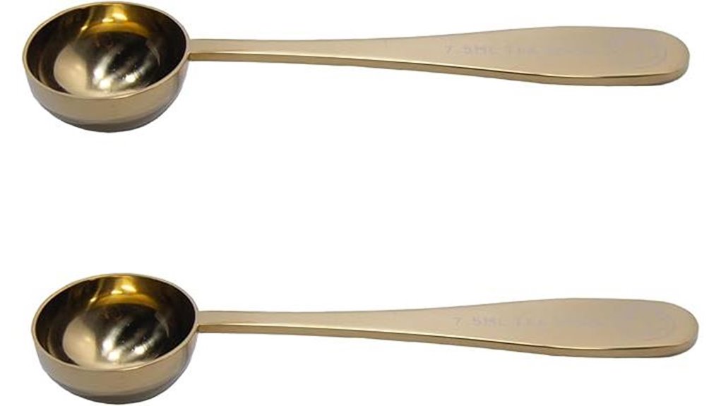 7 5ml gold stainless spoons