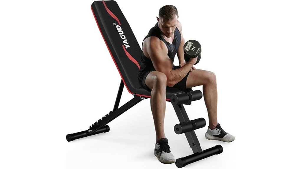 800lb adjustable folding bench