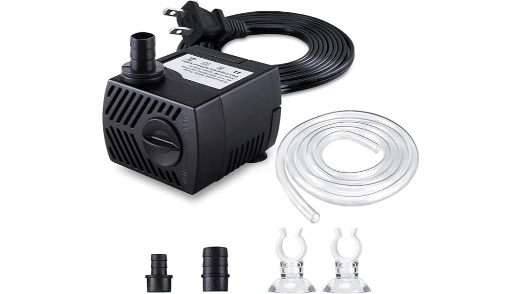 80gph submersible fountain pump