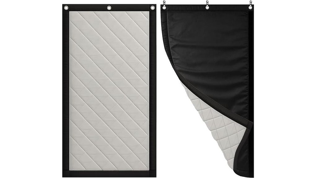 82 6 inch black acoustic curtain