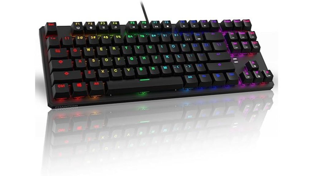 87 key rgb mechanical gaming