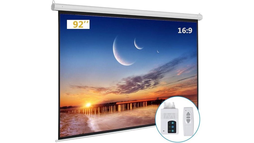 92 inch motorized 16 9 screen