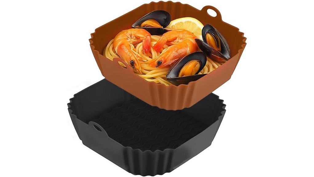 9 inch air fryer liners silicone 2 pack