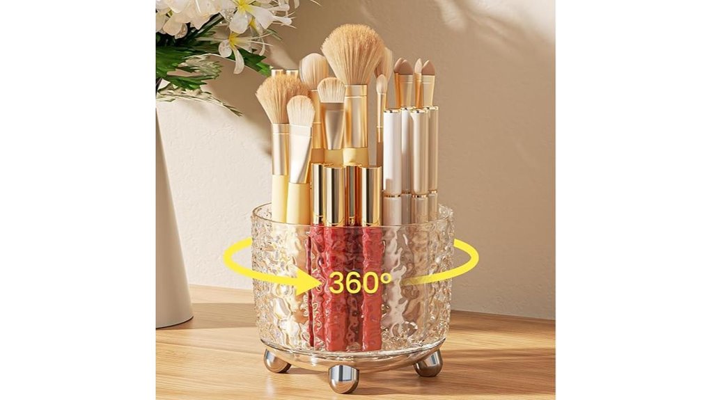 a lugei crystal makeup organizer