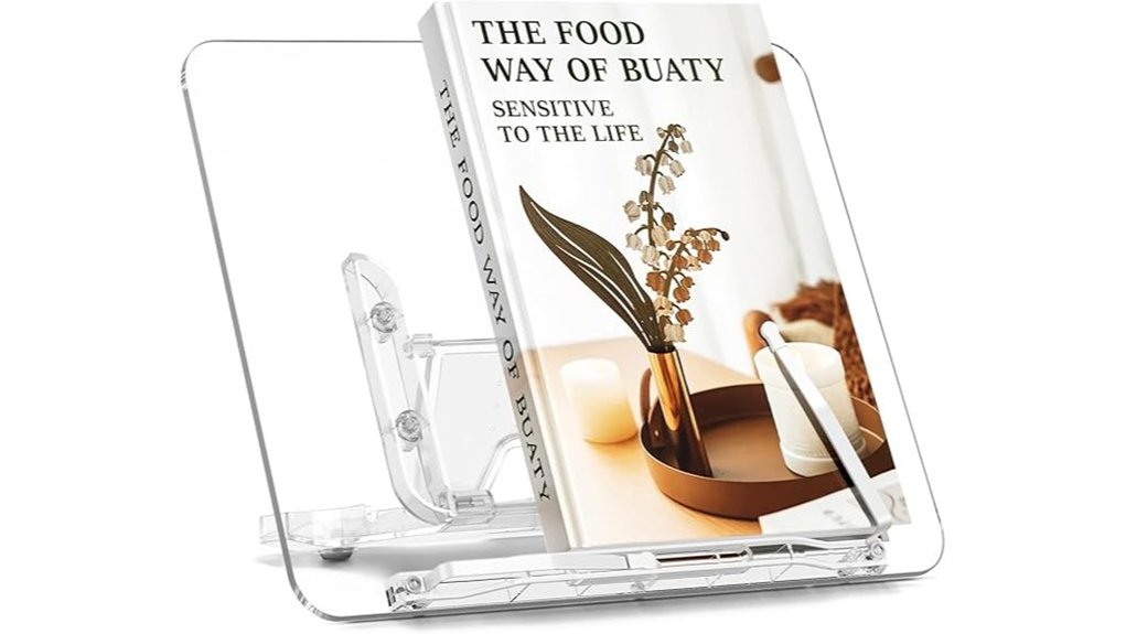 acrylic book stand description