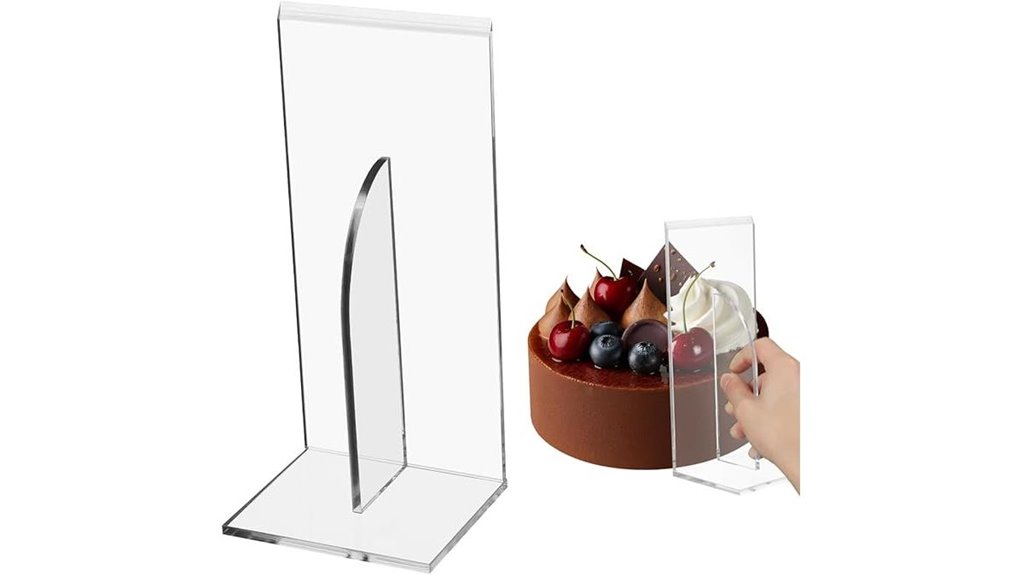acrylic cake smoother and scraper