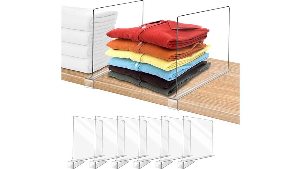 acrylic closet shelf dividers 6