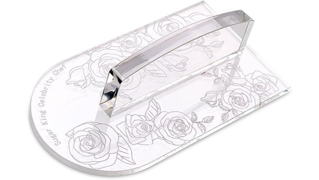 acrylic fondant smoother with handle