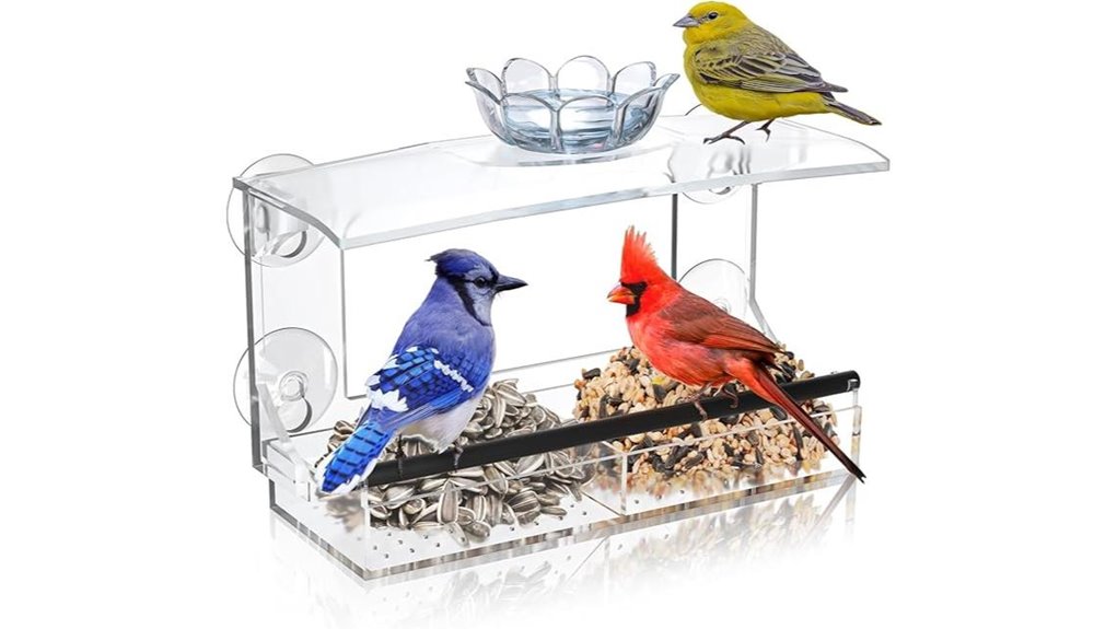 acrylic window suction feeder