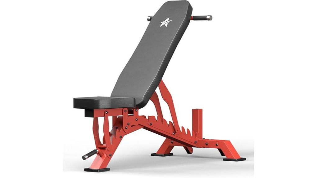 adjustable 1300lb flat incline bench