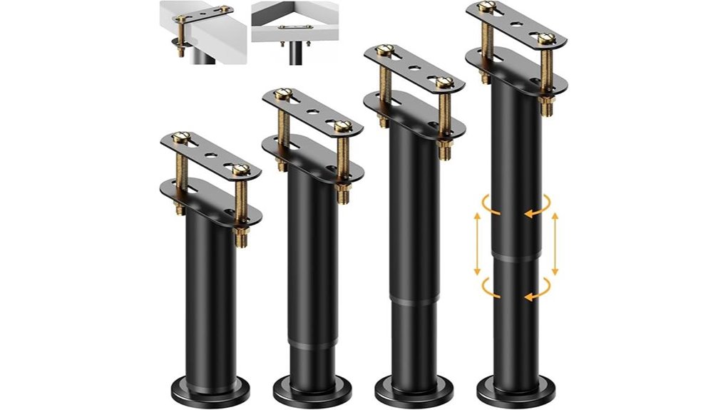 adjustable 7 13 inch legs