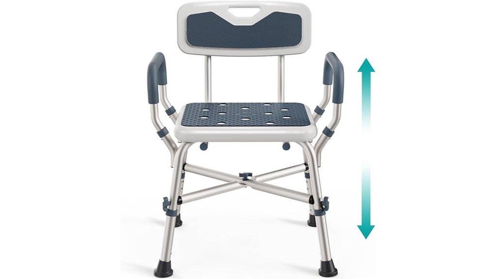adjustable blue 450lb chair